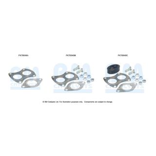 Montavimo komplektas, išmetimo vamzdis BM CATALYSTS FK70049