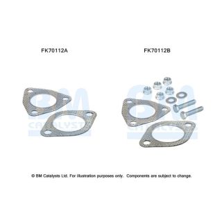 Montavimo komplektas, išmetimo vamzdis BM CATALYSTS FK70112