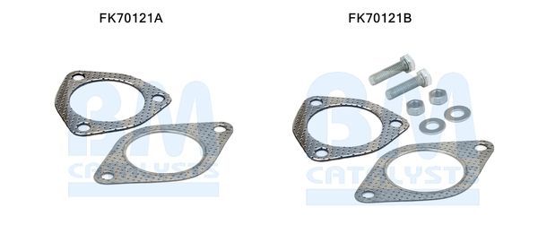 Montavimo komplektas, išmetimo vamzdis BM CATALYSTS FK70121