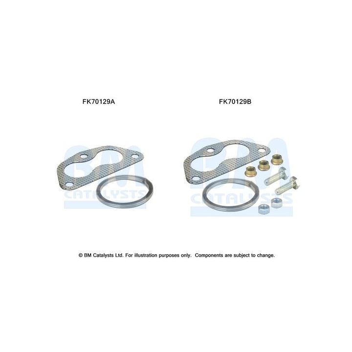 Montavimo komplektas, išmetimo vamzdis BM CATALYSTS FK70129