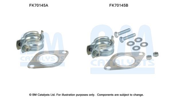 Montavimo komplektas, išmetimo vamzdis BM CATALYSTS FK70145