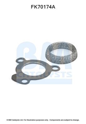 Montavimo komplektas, išmetimo vamzdis BM CATALYSTS FK70174
