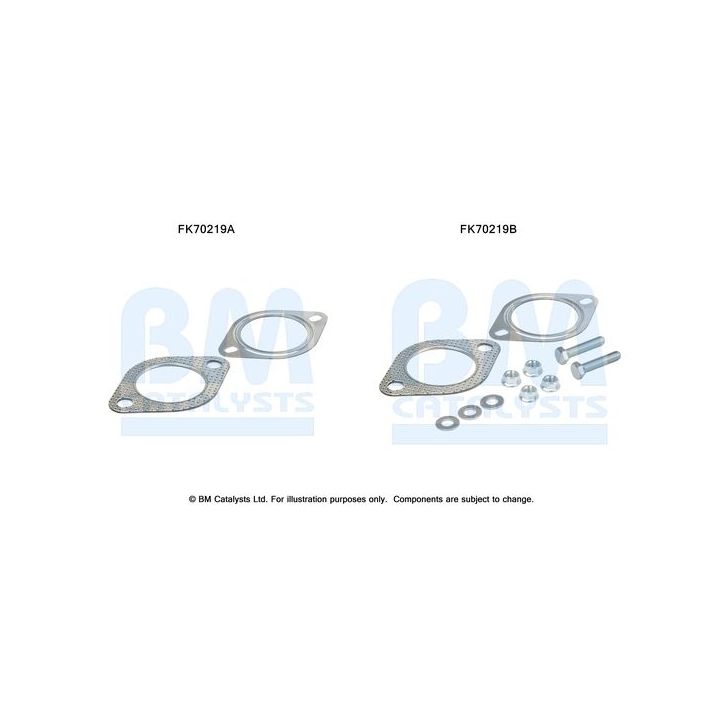 Montavimo komplektas, išmetimo vamzdis BM CATALYSTS FK70219