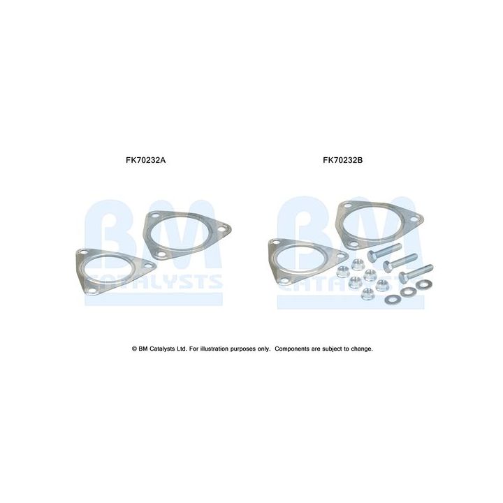 Montavimo komplektas, išmetimo vamzdis BM CATALYSTS FK70232