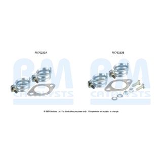 Montavimo komplektas, išmetimo vamzdis BM CATALYSTS FK70233