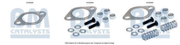 Montavimo komplektas, išmetimo vamzdis BM CATALYSTS FK70244