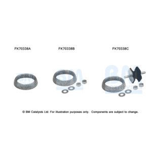 Montavimo komplektas, išmetimo vamzdis BM CATALYSTS FK70338