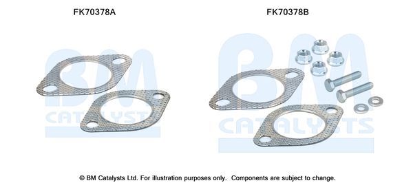 Montavimo komplektas, išmetimo vamzdis BM CATALYSTS FK70378