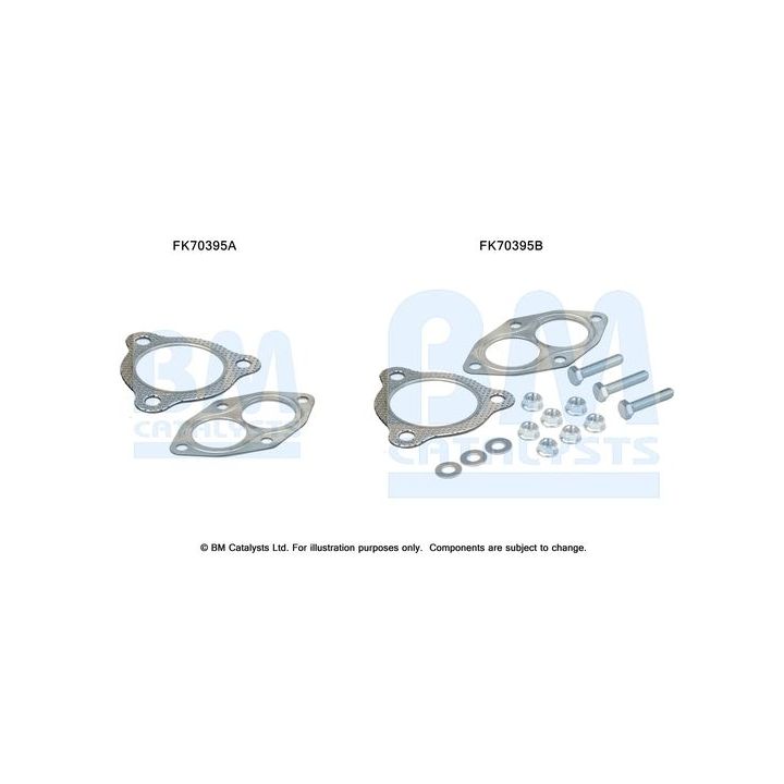 Montavimo komplektas, išmetimo vamzdis BM CATALYSTS FK70395