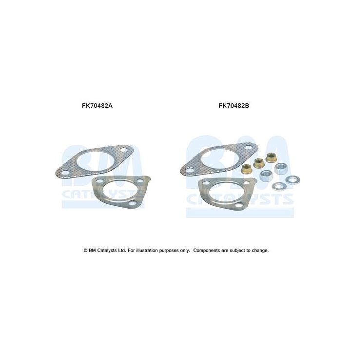 Montavimo komplektas, išmetimo vamzdis BM CATALYSTS FK70482