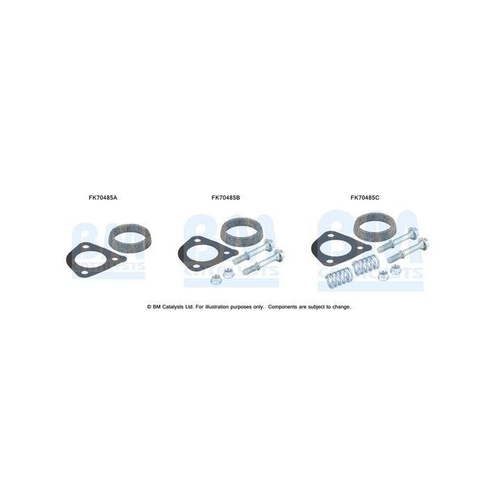 Montavimo komplektas, išmetimo vamzdis BM CATALYSTS FK70485