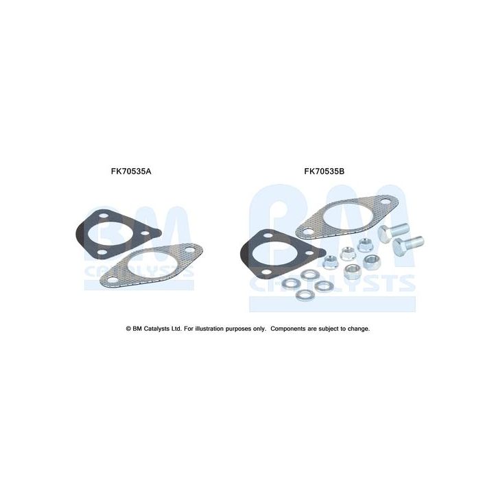 Montavimo komplektas, išmetimo vamzdis BM CATALYSTS FK70535