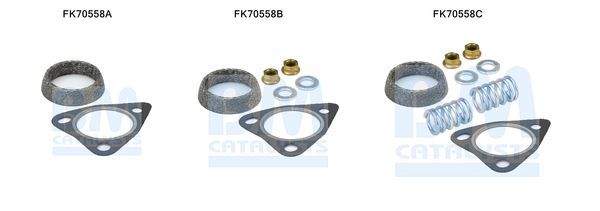 Montavimo komplektas, išmetimo vamzdis BM CATALYSTS FK70558