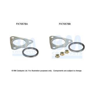 Montavimo komplektas, išmetimo vamzdis BM CATALYSTS FK70578