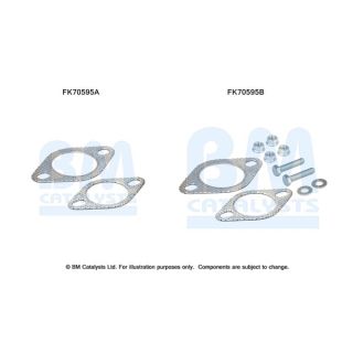 Montavimo komplektas, išmetimo vamzdis BM CATALYSTS FK70595