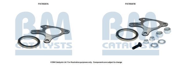 Montavimo komplektas, išmetimo vamzdis BM CATALYSTS FK70597