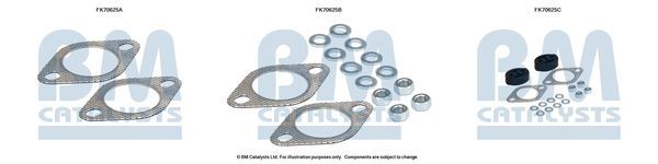 Montavimo komplektas, išmetimo vamzdis BM CATALYSTS FK70625