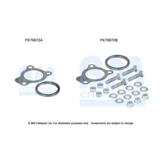 Montavimo komplektas, išmetimo vamzdis BM CATALYSTS FK70672