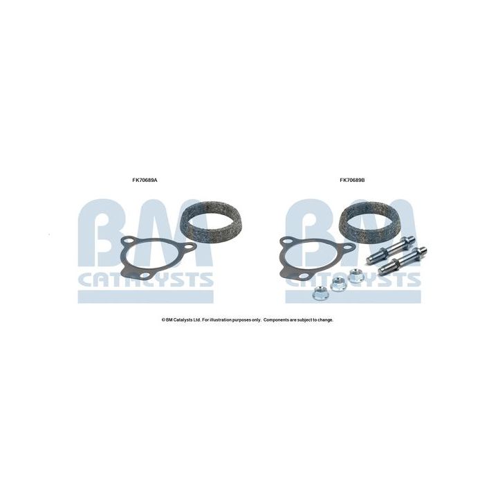 Montavimo komplektas, išmetimo vamzdis BM CATALYSTS FK70689