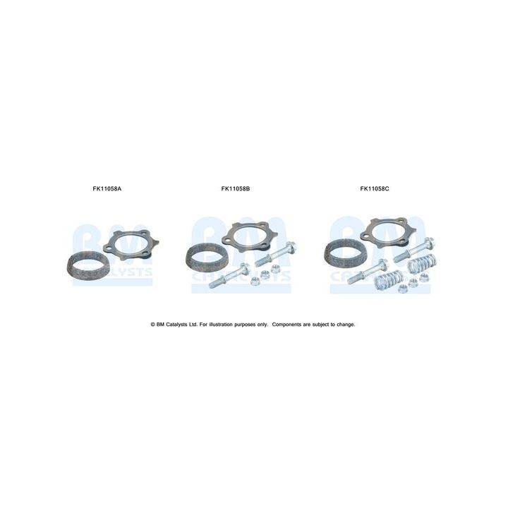 Montavimo komplektas, suodžių filtras BM CATALYSTS FK11058