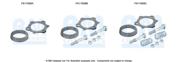 Montavimo komplektas, suodžių filtras BM CATALYSTS FK11058
