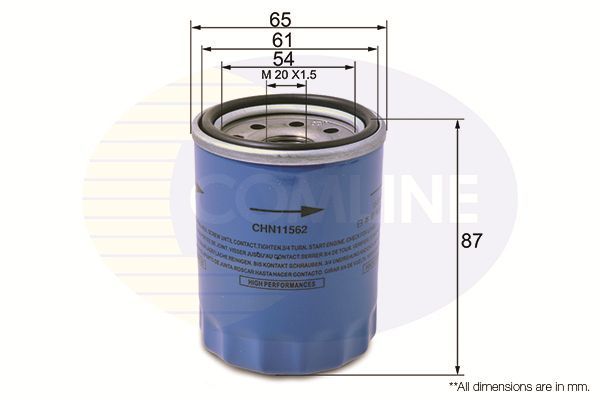 Alyvos filtras COMLINE CHN11562