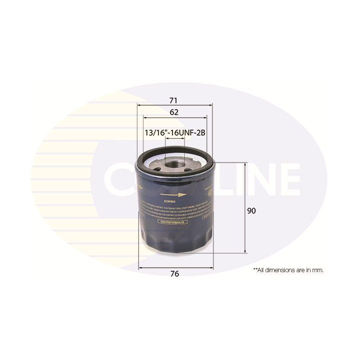 Alyvos filtras COMLINE EOF003