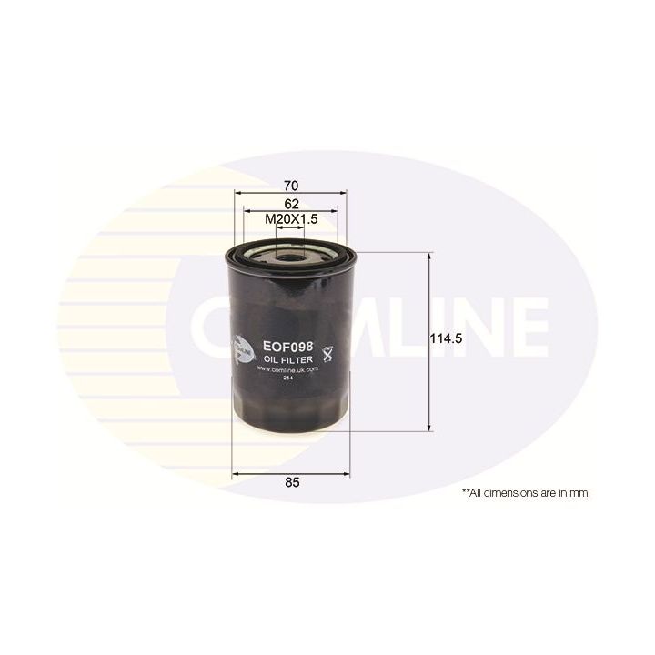 Alyvos filtras COMLINE EOF098