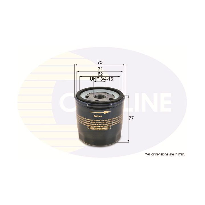 Alyvos filtras COMLINE EOF103