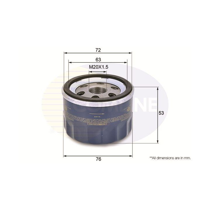 Alyvos filtras COMLINE EOF176