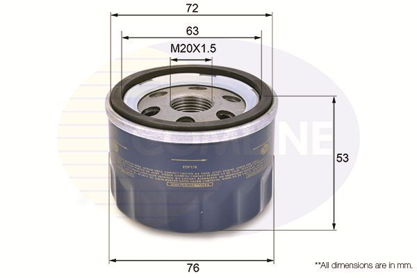 Alyvos filtras COMLINE EOF176