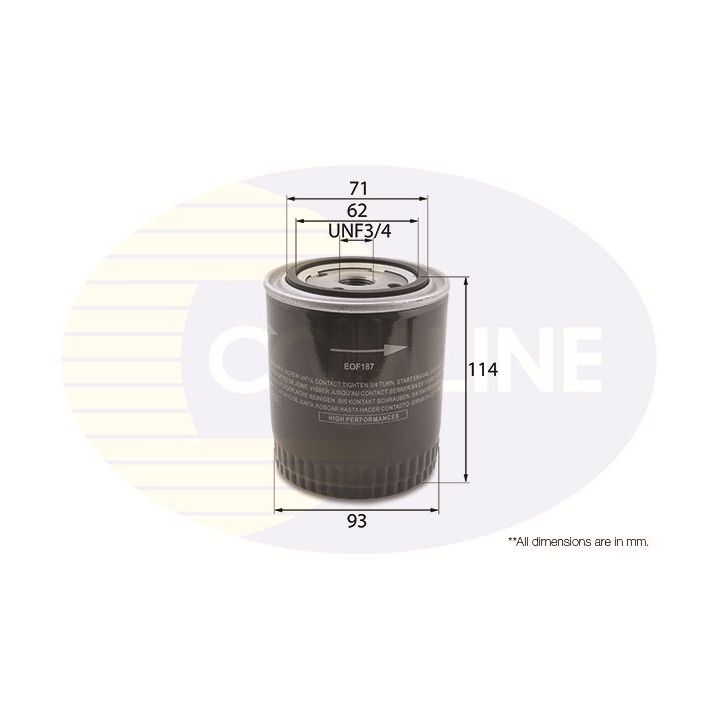 Alyvos filtras COMLINE EOF187