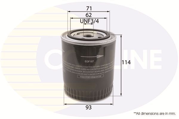 Alyvos filtras COMLINE EOF187