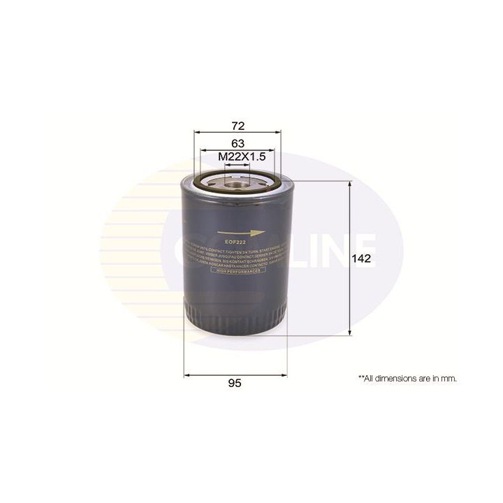 Alyvos filtras COMLINE EOF222