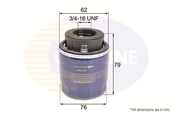 Alyvos filtras COMLINE EOF226