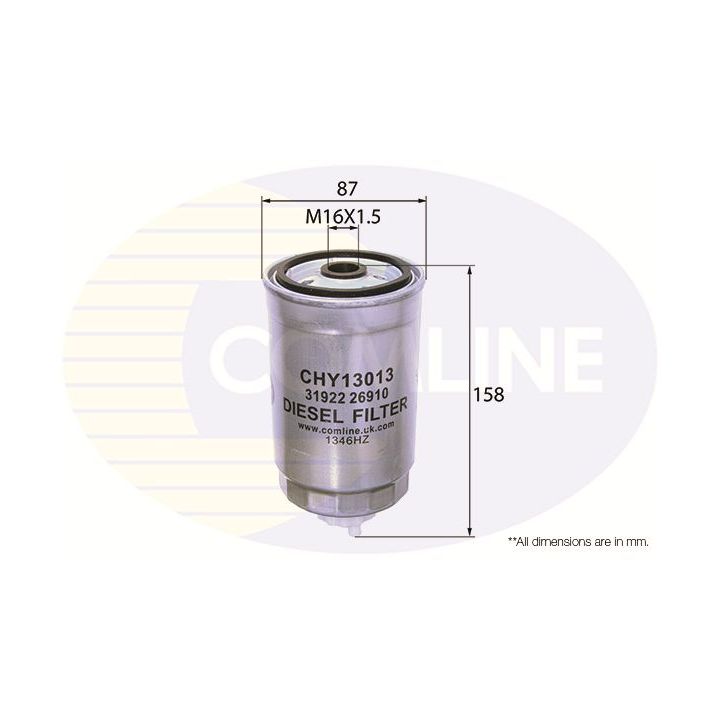 Kuro filtras COMLINE CHY13013