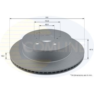Stabdžių diskas COMLINE ADC01123V