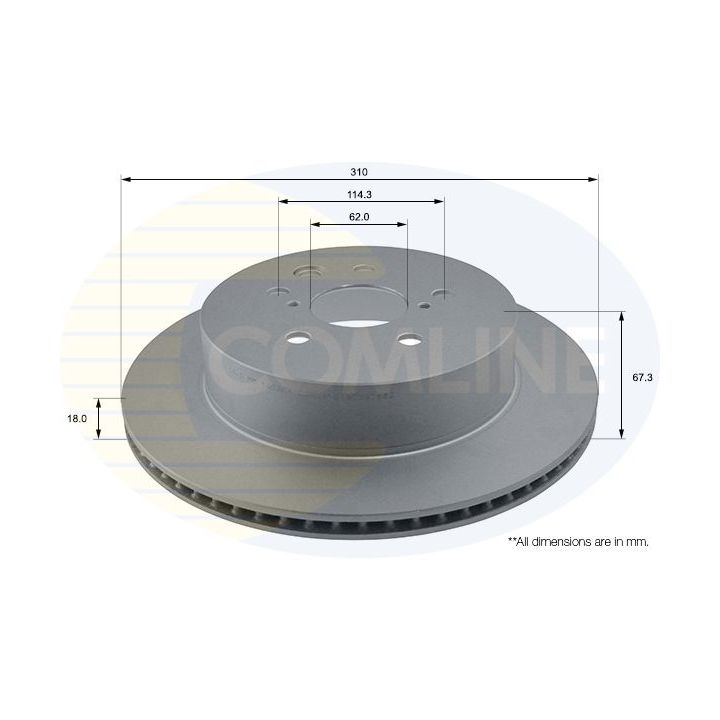Stabdžių diskas COMLINE ADC01123V