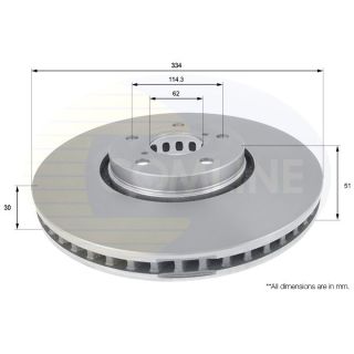 Stabdžių diskas COMLINE ADC01124V