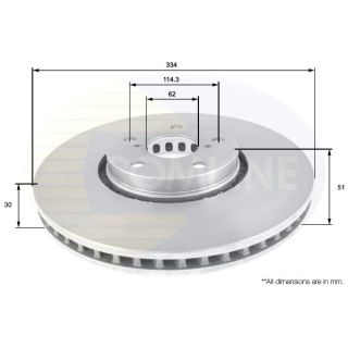 Stabdžių diskas COMLINE ADC01125V