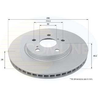 Stabdžių diskas COMLINE ADC01138V