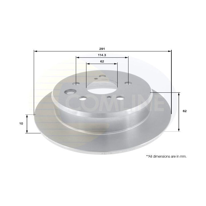 Stabdžių diskas COMLINE ADC01157