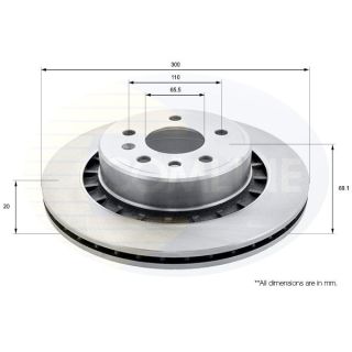 Stabdžių diskas COMLINE ADC01161V