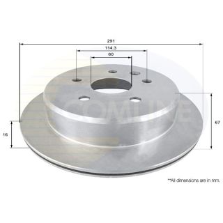 Stabdžių diskas COMLINE ADC0161V