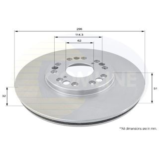 Stabdžių diskas COMLINE ADC0162V