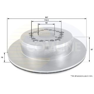 Stabdžių diskas COMLINE ADC0163V