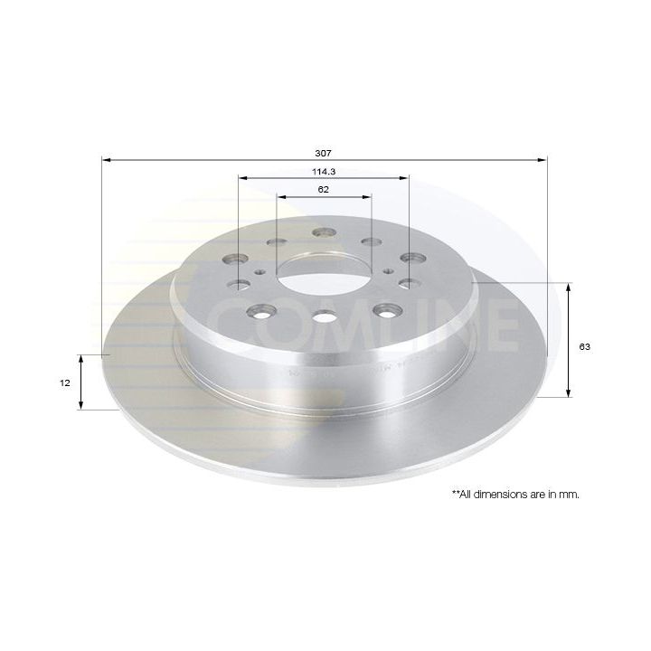 Stabdžių diskas COMLINE ADC0188