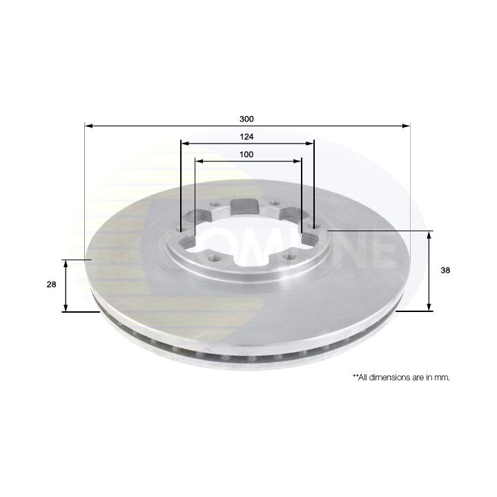 Stabdžių diskas COMLINE ADC0267V