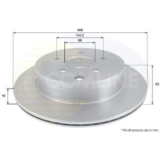 Stabdžių diskas COMLINE ADC0271V