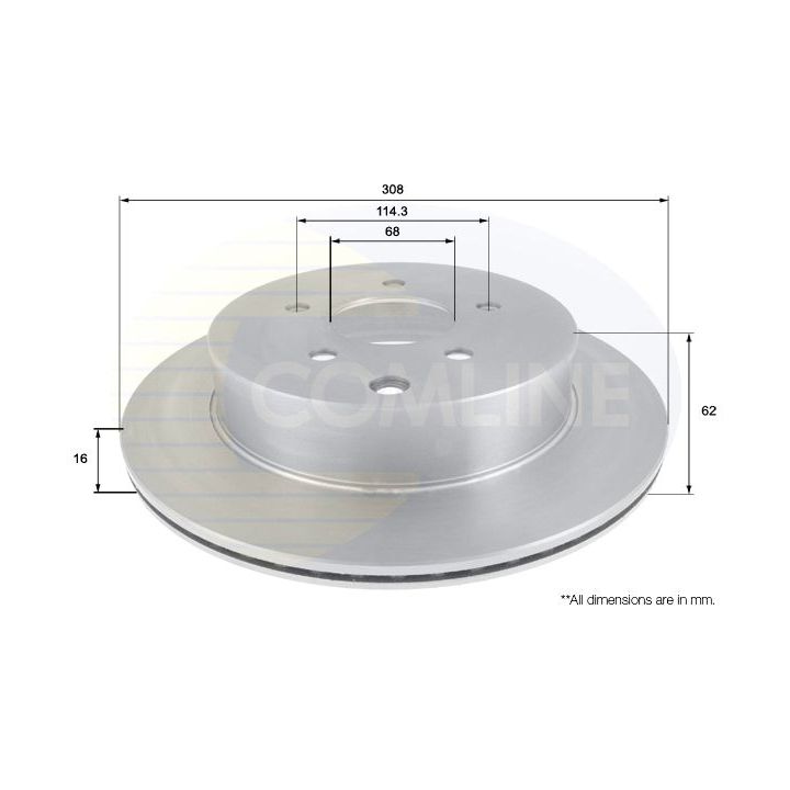 Stabdžių diskas COMLINE ADC0271V